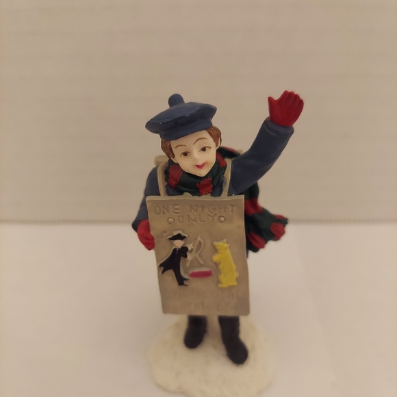 Mervyn's Village Square 1993 Boy Advertising Sandwich Board Figurine - Picture 1 of 7